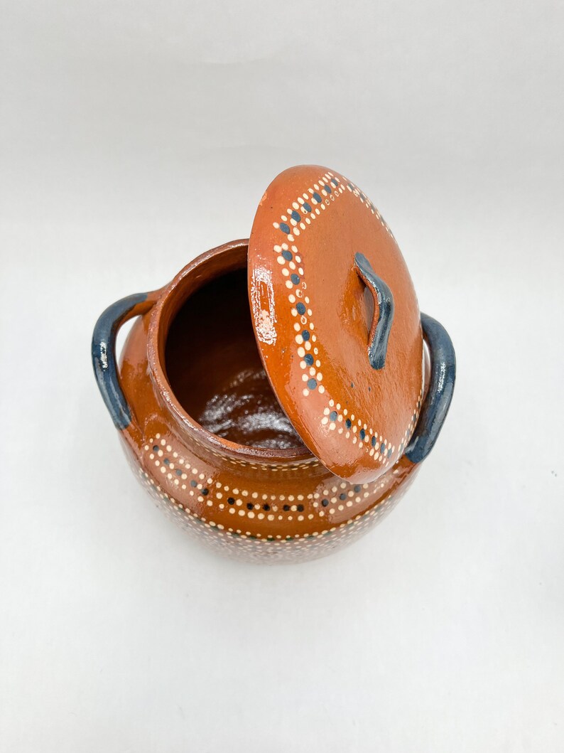 Mexican Clay Cooking Pot With Lid 5 L Etsy