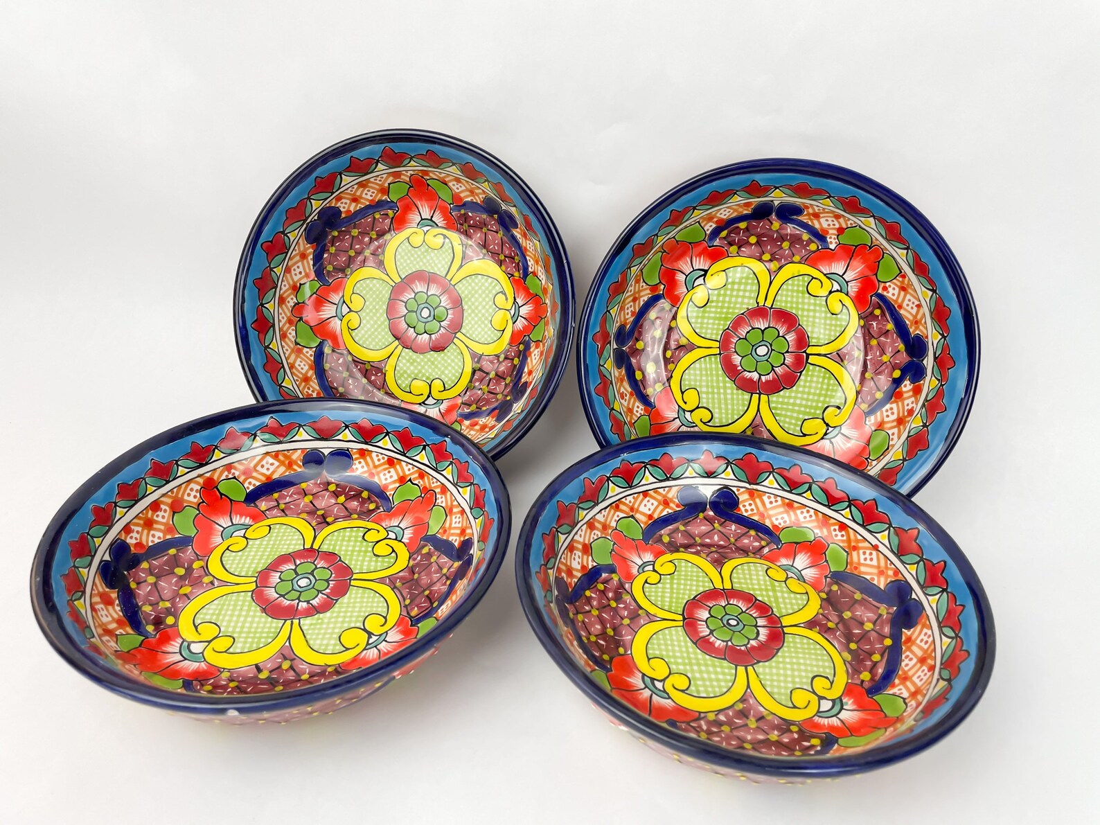 Talavera Dinnerware LEAD FREE Food Safe Mexican 4 Person Set Etsy