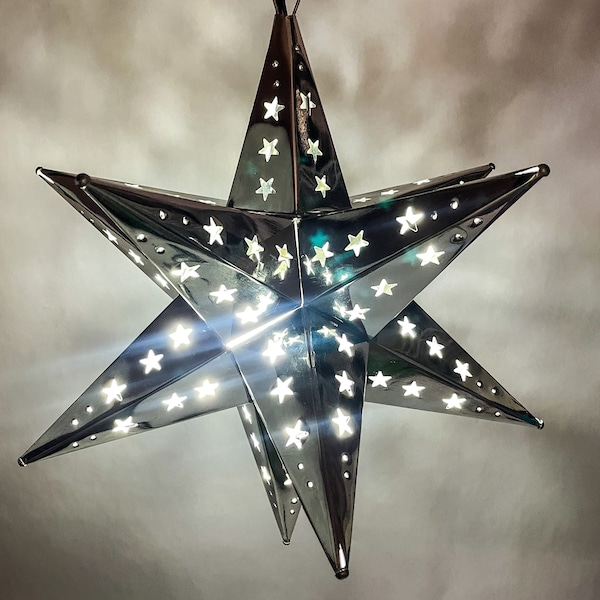 Mexican Stars Moravian Tin Estrellas 16 13 11 Inches Estrellas de Lamina