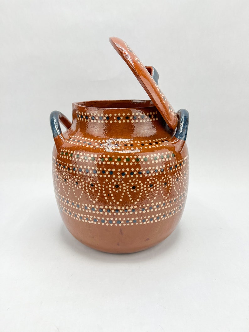 Mexican Clay Cooking Pot With Lid 5 L Etsy