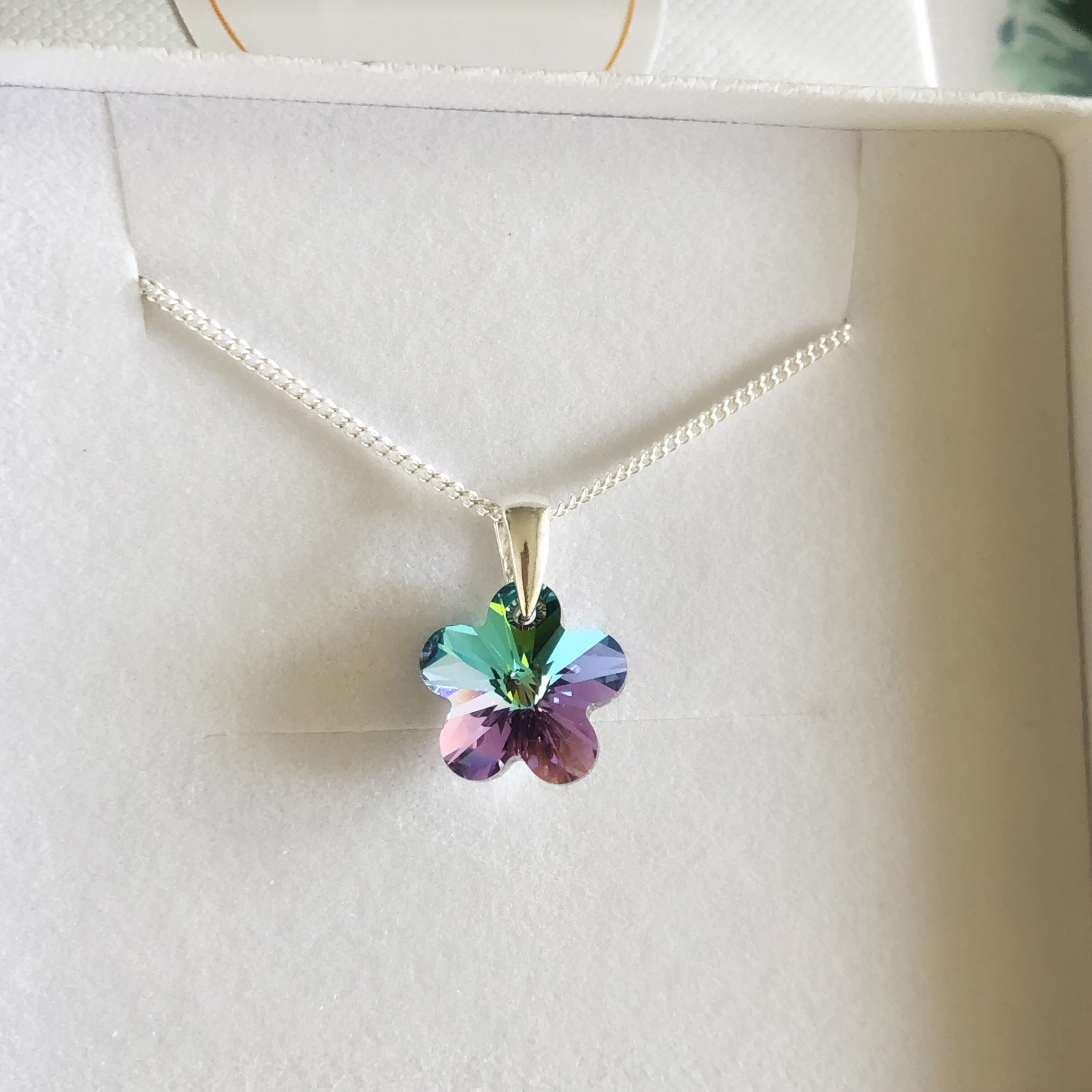 Swarovski Collections Eternal Flower pendant Flower, Multicolored, Mixed  metal finish | Dreamtime Creations