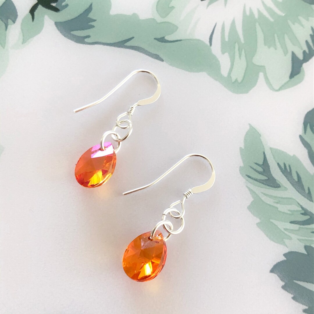 TERY CRYSTALS ORANGE EARINGS main image 1