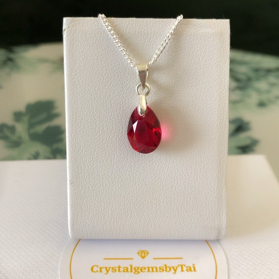 ☆TATIANA☆ Silver 925 Red Jade Candy Ball Necklace NZ2143 Buy Red Jade, Niassa Ruby and Natural White Zircon Enameled