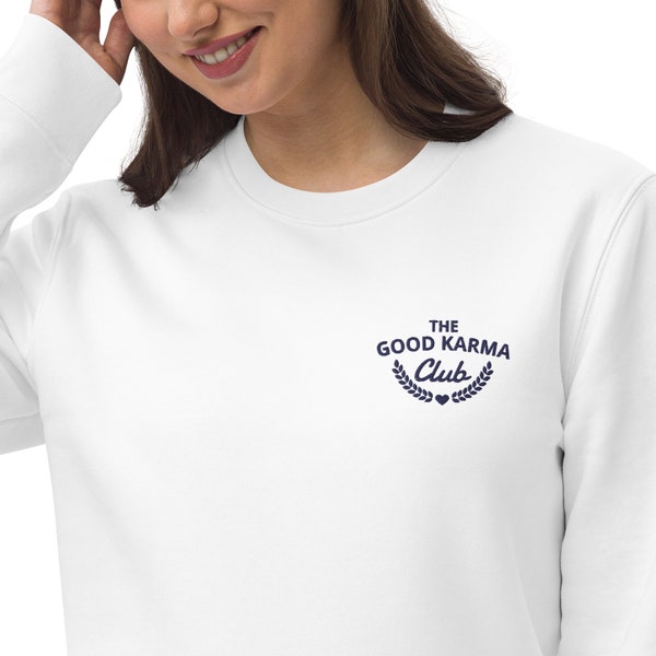 Good Karma Club, Embroidered Bio-Sweater, High-Quality, Sustainable Fashion