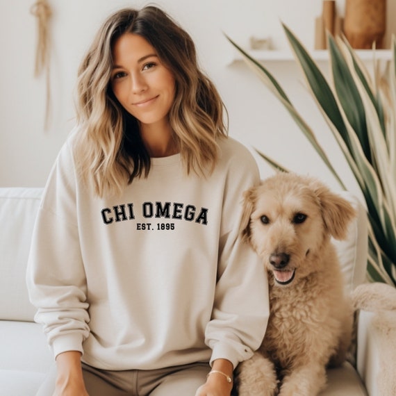 Chi Omega Sorority Sweatshirt Sorority Sweatshirt Chi Omega Etsy UK