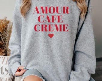 Amour Cafe Creme Sweater, Cozy Outfit, Little Heart, Coffee Lover