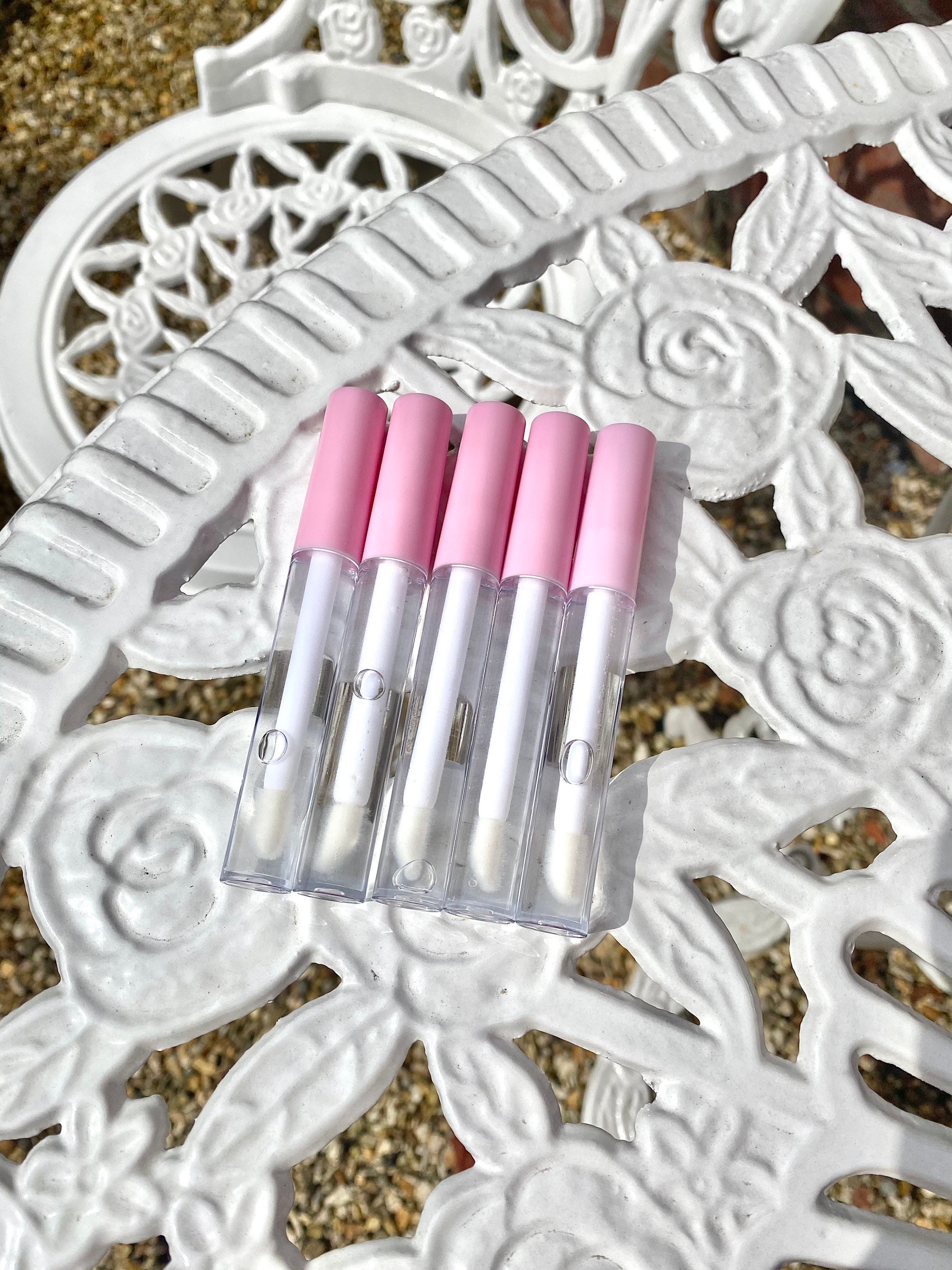 Clear plumping natural peppermint lip gloss vegan cruelty free Etsy