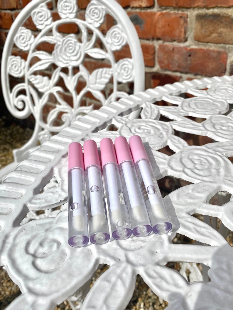 Clear plumping natural peppermint lip gloss vegan cruelty free Etsy