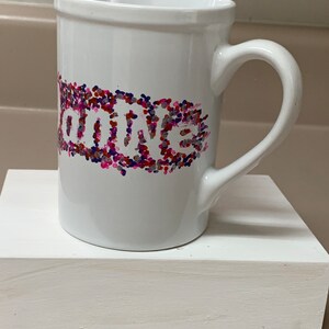 Personalized white ceramic mug