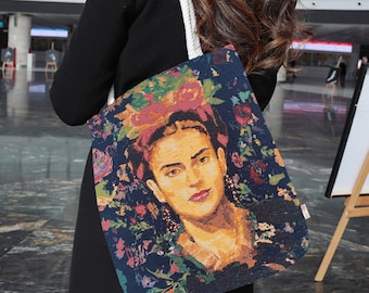 Sac à bandoulière Frida Kahlo|Sac fourre-tout Frida Khalo Tapestry|Sac à main pour elle|Sac à main en tissu|Sac fourre-tout unique|Sac de grande capacité