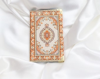 Handmade Fabric Covered Journal | Kilim Pattern Notebook