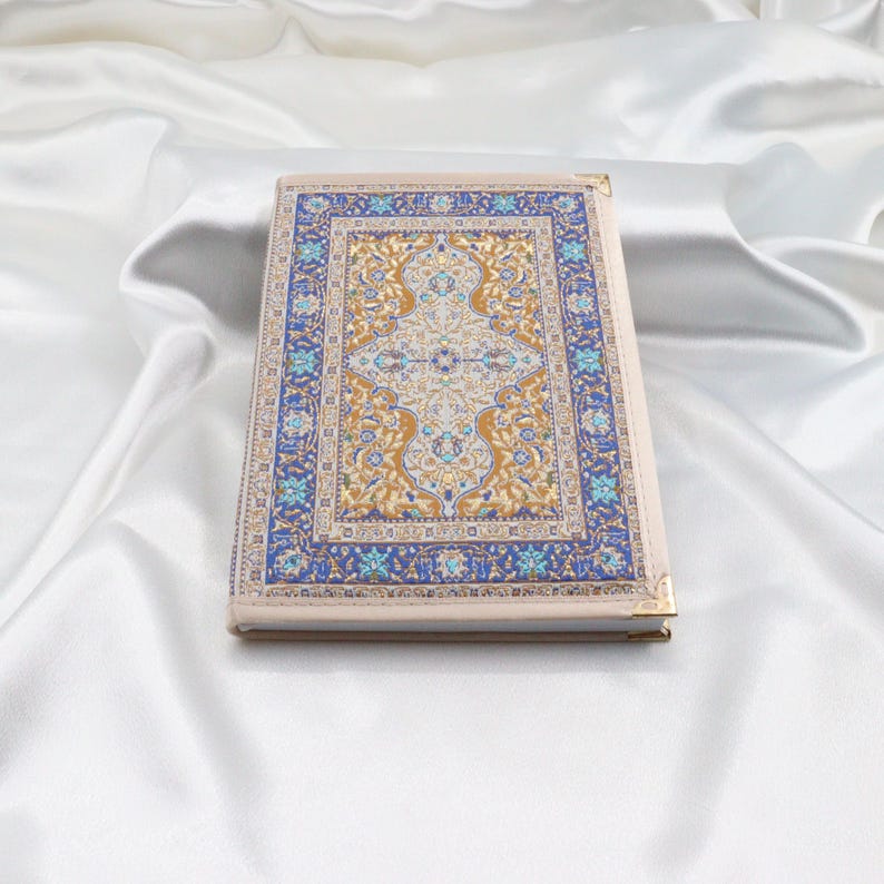 Blue Woven Fabric Cover Notebook|aztec Style Notepad|kilim Pattern ...