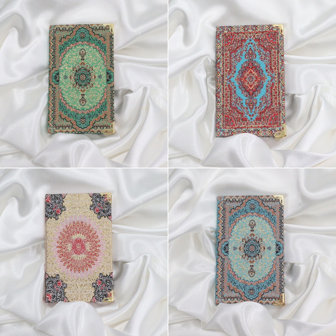 Handy Sketchbook|handmade Notebook|carpet Pattern Book|fabric Cover ...