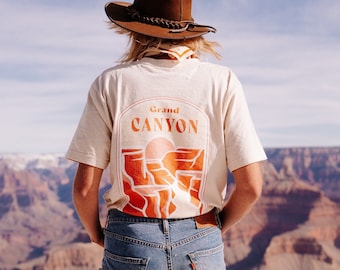 Faires  Shirt aus Bio Baumwolle „Grand Canyon“  Rückendruck