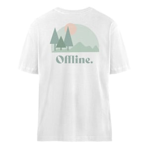 Unisex oversize shirt offline with backprint image 8