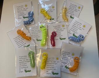 Handmade worry worm