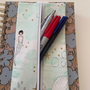 Japanese Cotton Book Band Pencil Case Planner Journal Pen Holder