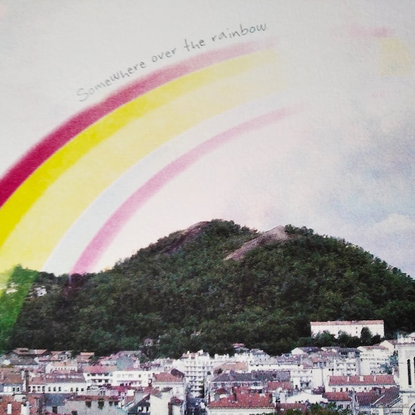 Affiche "Saint-Étienne, over the rainbow"