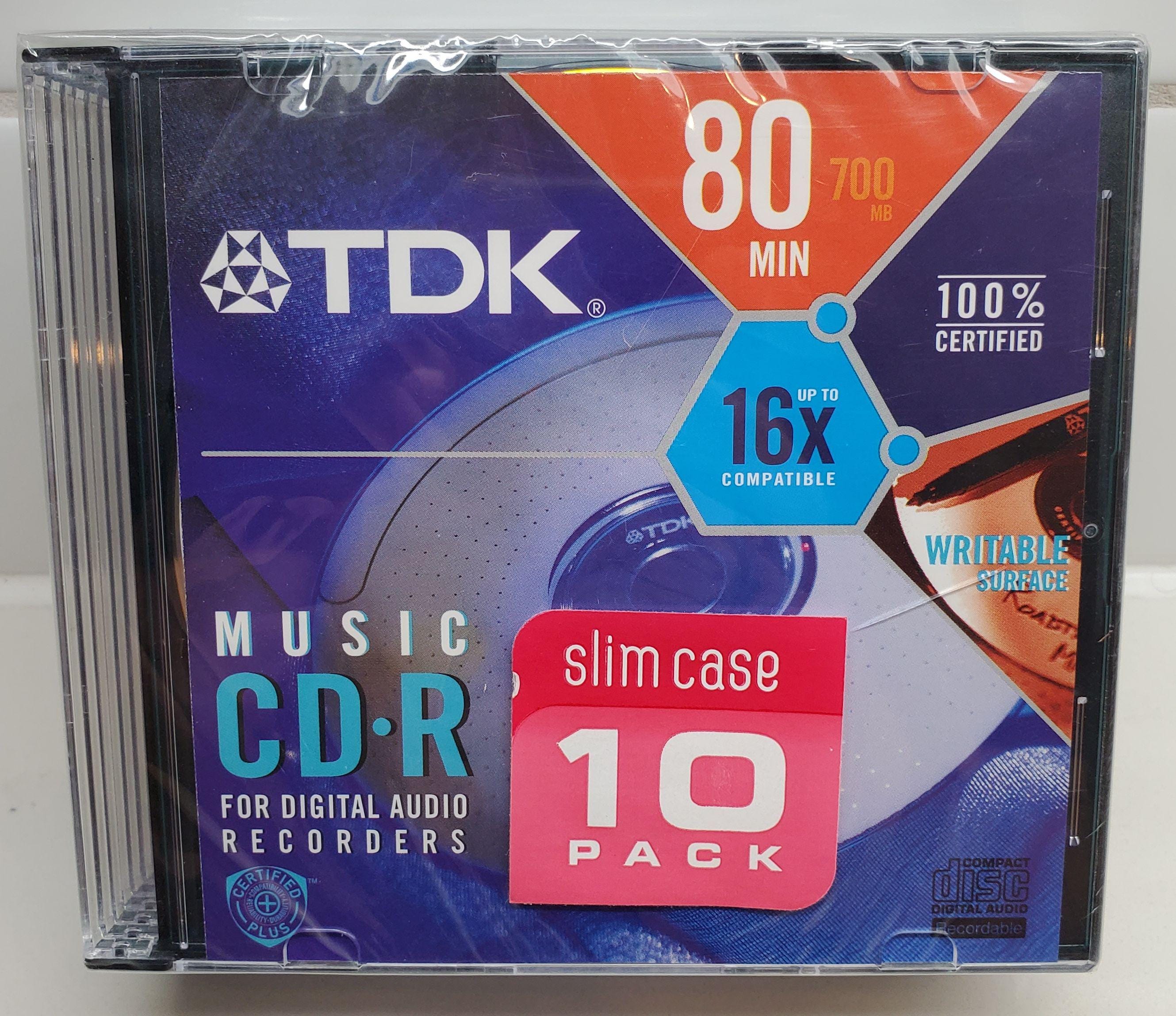 TDK 音楽用 CD-R 80分 700MB スリムケース 最大16倍速 10枚パック