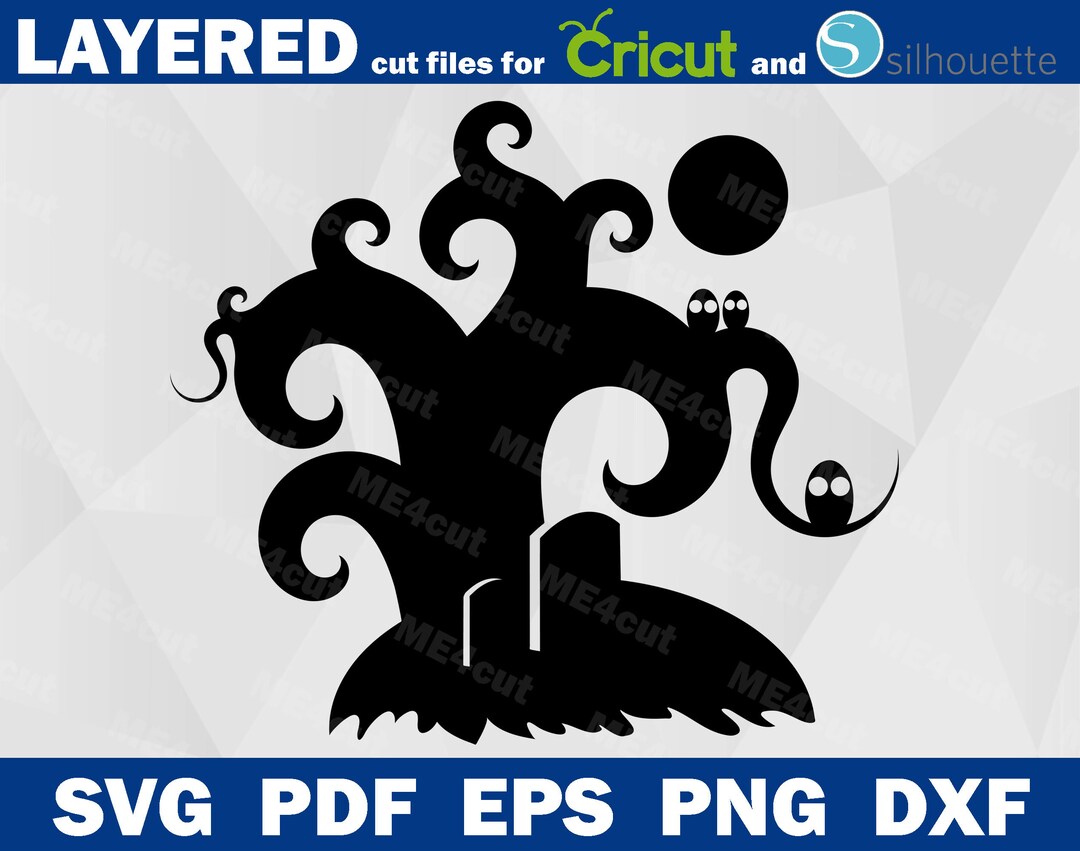 Happy Halloween SVG Halloween Tree Svg Halloween Svg Easy - Etsy