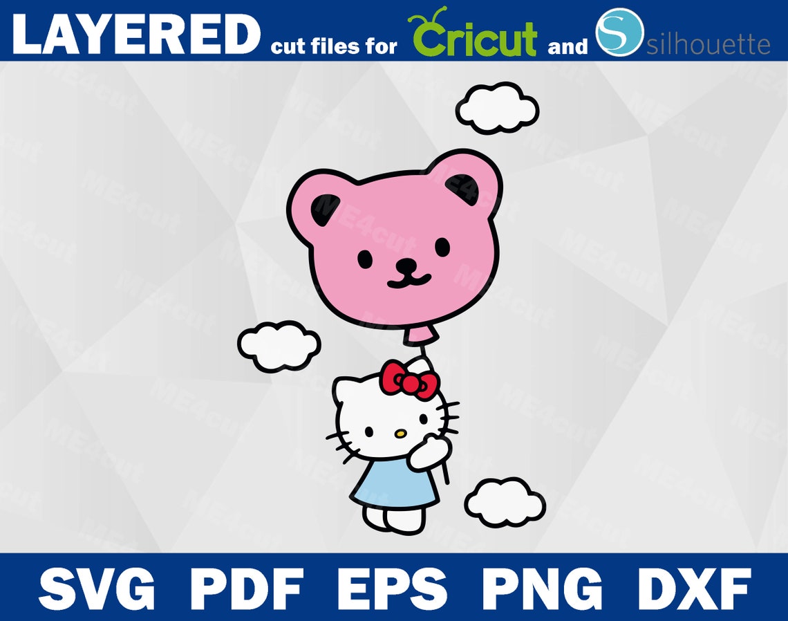 Download Hello Kitty SVG Cut Files Easy Cut Cricut. | Etsy