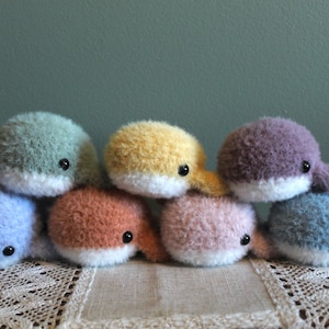 Fuzzy Whale Friends | Handmade Crochet