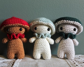 Little Mushroom Friends Handmade Crochet