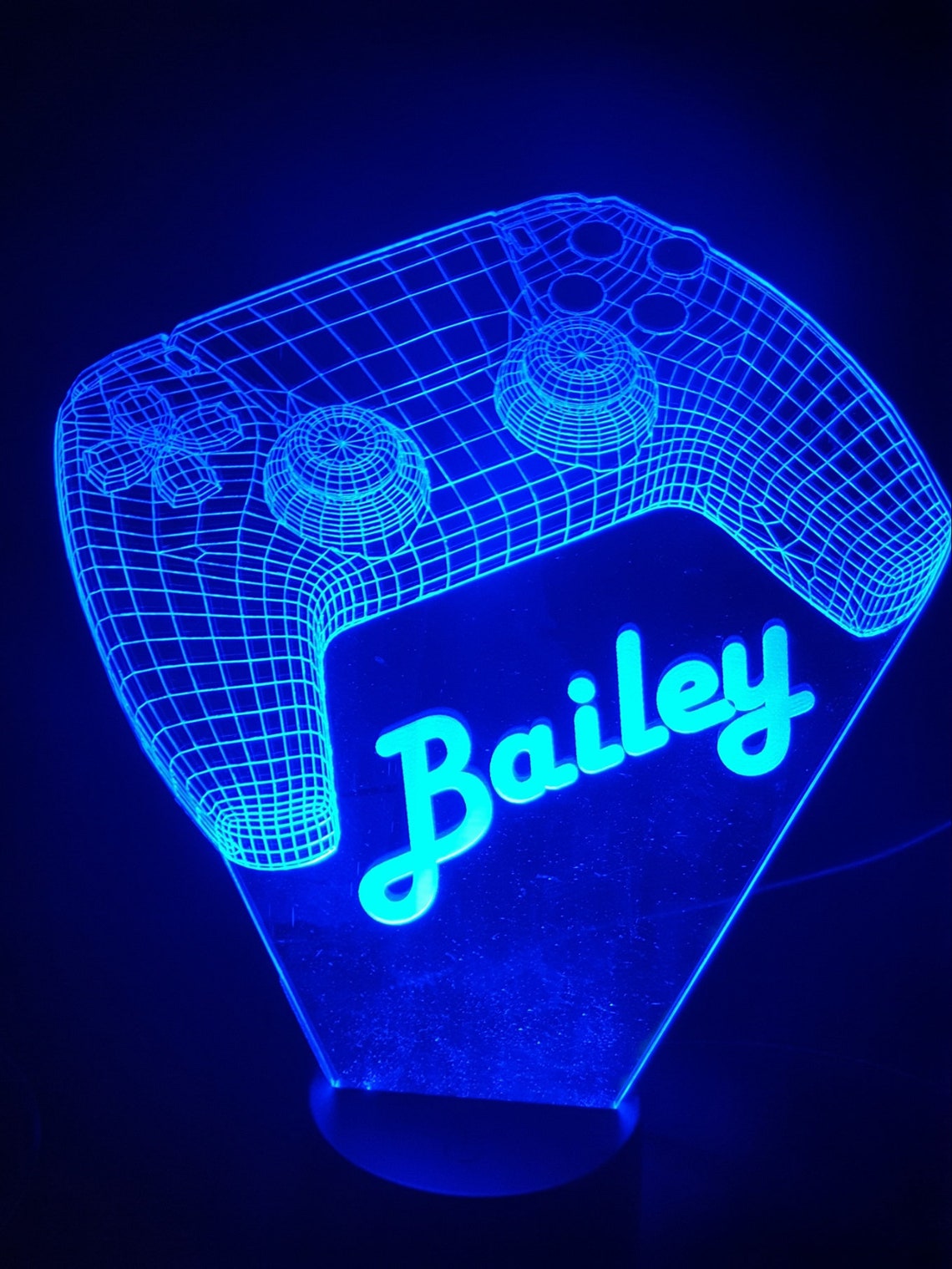 Personalised PS5 Controller LED illuminated Sign/Night Light | Etsy