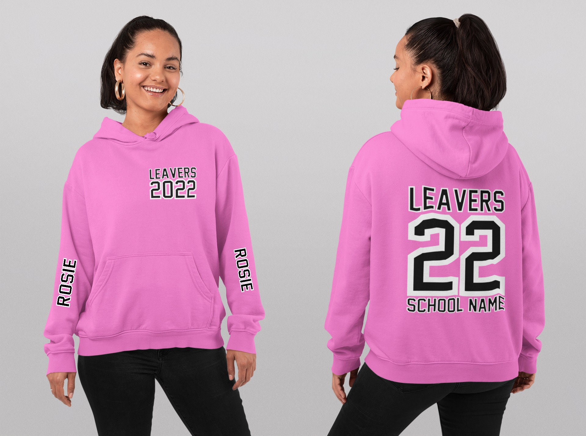 Baby pink deals leavers hoodie