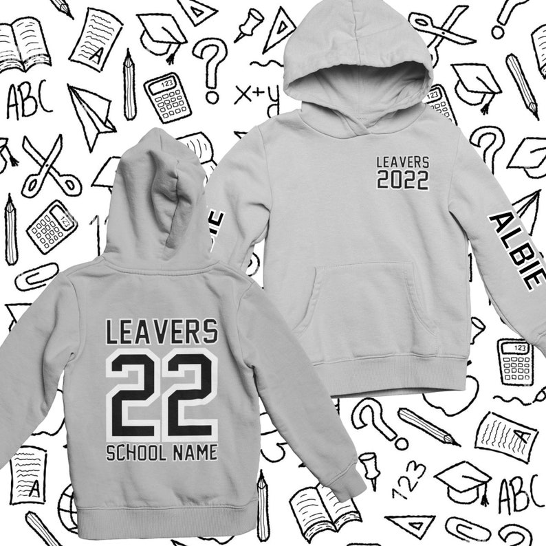 School College Leavers Hoodies 2023 23 Personalised With Etsy