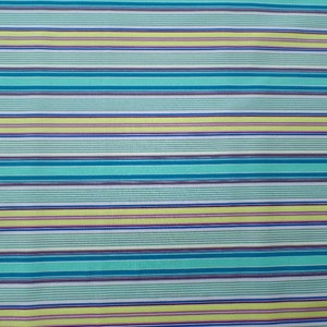 Cotton Fabric Blue and Yellow Stripes Poetica Spirited Verse Azure by Art Gallery image 2