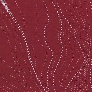 Tela Aborigen de Algodón Australiana en Rojo y Blanco, Sandhill por Anna Pitjara, M&S Textiles, Patchwork, Quilting