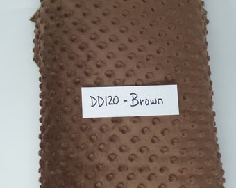 Dreamy Dimple Minky Fabric by Riley Blake Brown