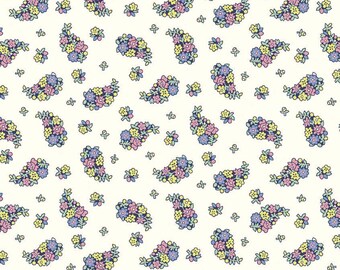 Liberty of London Fabric for Quilting The Carnaby Collection Pastel Colors Portobello Paisley C 04775942C