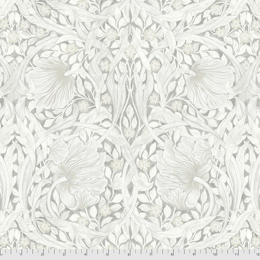 William Morris Fabric Pure Pimpernel Dove Hawkdale Etsy