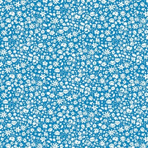 Liberty of London Fabric for Quilting The Carnaby Collection Bloomsbury Silhouette A Blue 04775950A