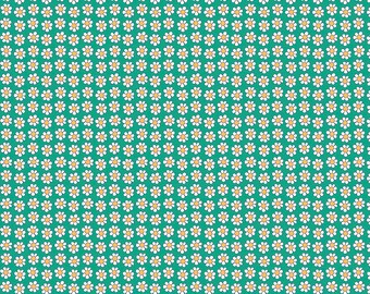 LAST PIECE 95cm Liberty of London Fabric for Quilting The Carnaby Collection Daisy Dot C Jade 04775946C
