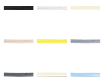 Lip Cord Edge, Flanged Bias Piping by the Meter, Cotton/Polyester, Choose your Color