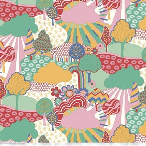 Liberty of London Fabric for Quilting The Carnaby Collection Sunny Afternoon Green and Pink 04775940C