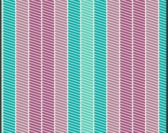 Art Gallery Fabric Bespoken Collection Stitchery Aqua Stripes