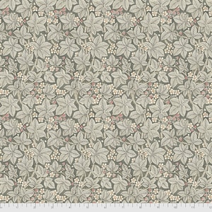 Tessuto William Morris, Bramble Charcoal, Collezione Granada