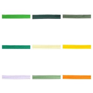 Lipkoordrand, geflensde bies per meter, katoen/polyester, kies je kleur