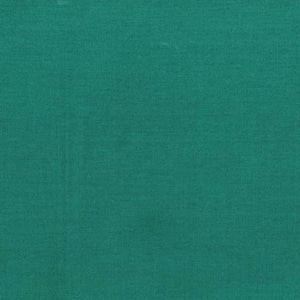 May include: A solid teal green fabric swatch. The fabric has a smooth, even texture.