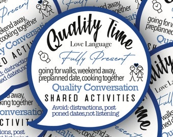 Quality Time Magnet| Love Language| Fridge Magnet| Relationships| Daily Reminders