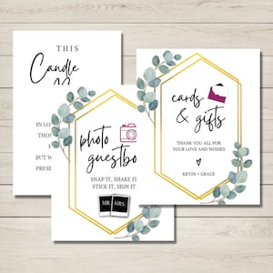 Printed Wedding Signs| Thank You| Photo Book| Rustic| Florals| Wedding| Invitations| Save the Date| Guestbook Sign