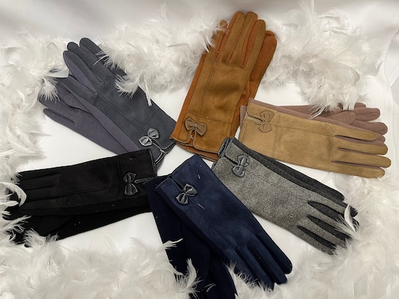 Gants d'hiver Gants chauds Gants femme en coton Gants tricotés