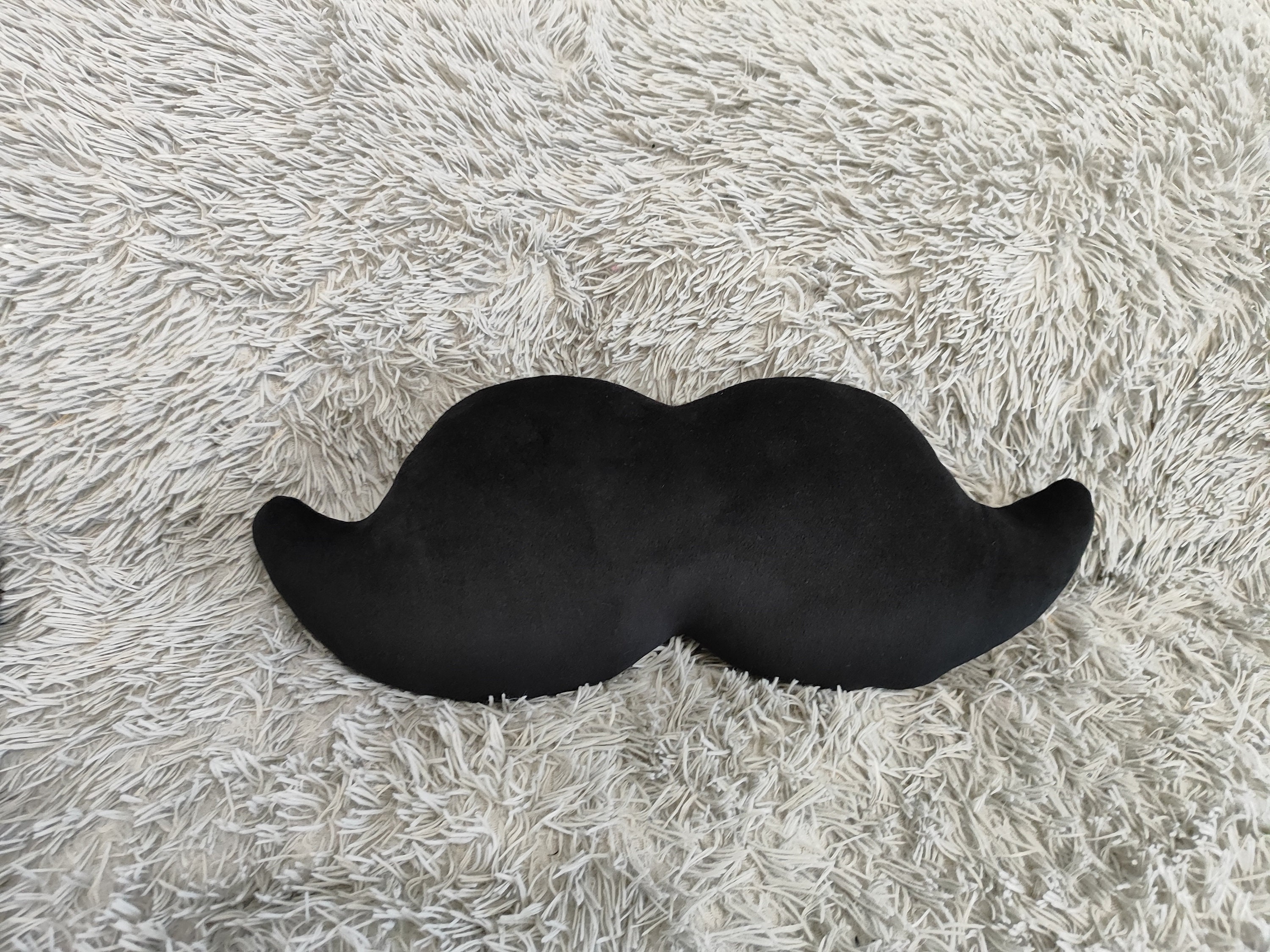 Black Mustache Pillows, Plush Moustache Cushion, Gifts for