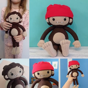 Peluche Sasquatch, animale di peluche Sasquatch, mostro di peluche, peluche BigFoot, peluche bambino Sasquatch