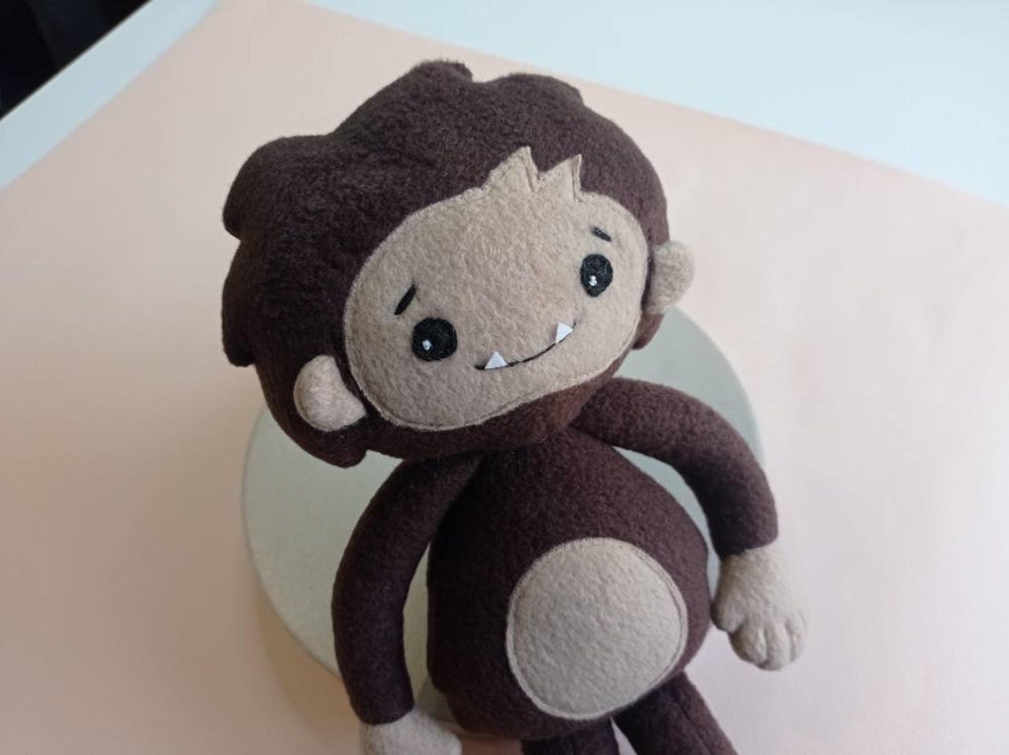 Sasquatch Plush Toy Sasquatch Stuffed Animal Plush Stuffed Etsy