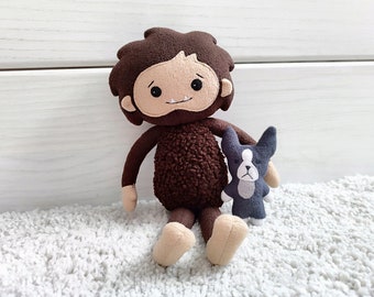 Peluche de Sasquatch, peluche de Bigfoot, monstruo de peluche, juguete de peluche de Bigfoot, regalo de peluche de Sasquatch